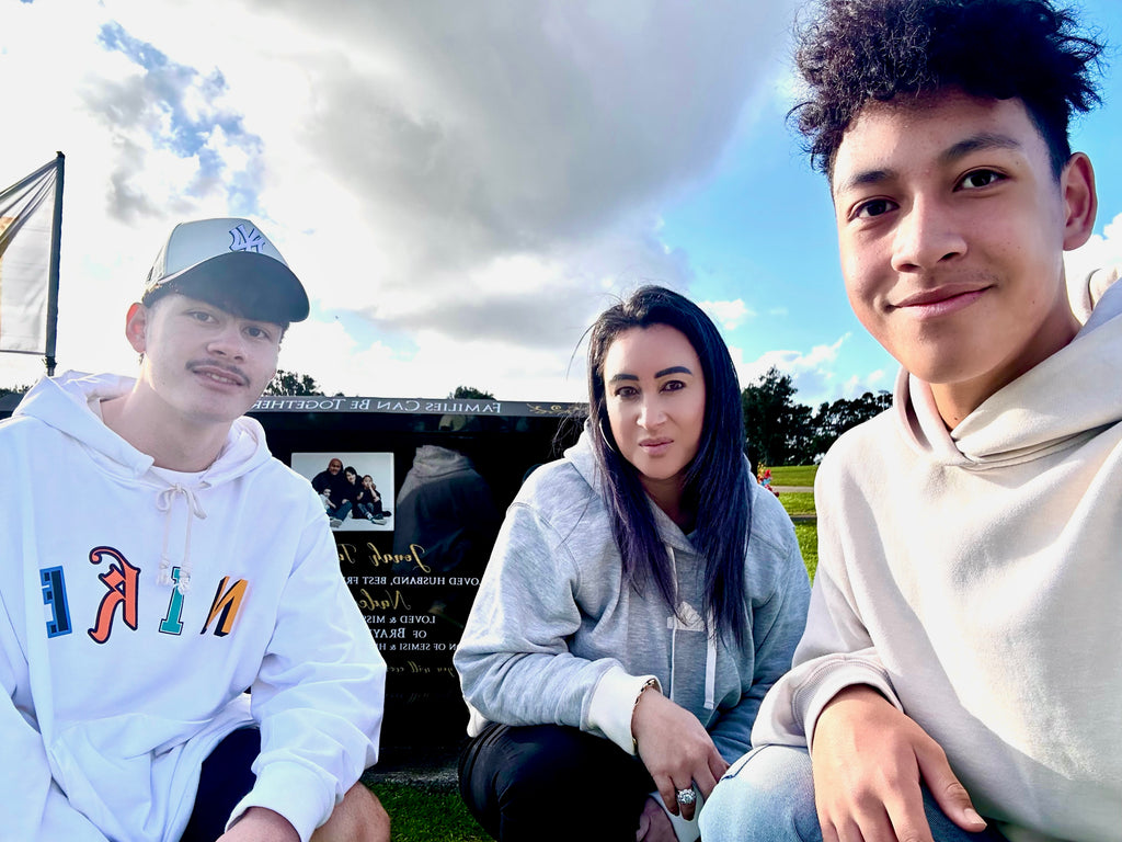 Dhyreille Lomu turns 14, choosing to visit his dads grave.